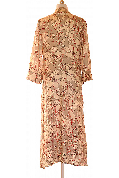 MARCCAIN Dámské šaty s dlouhým rukávem květované béžové Velikost L | MARCCAIN | obrázek 2