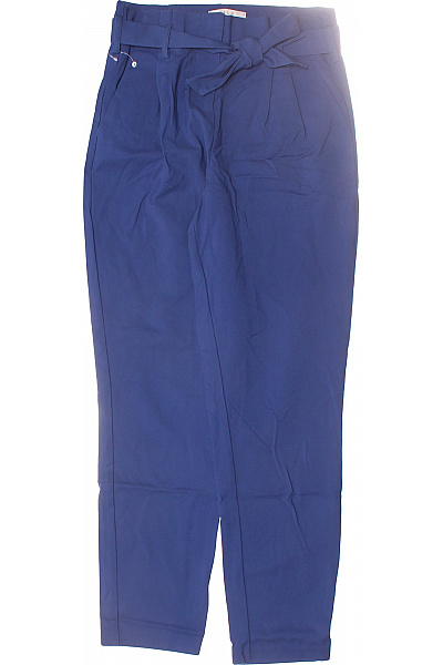 Dámské Kalhoty s Vysokým Sedem Modré VILA Second hand Vel. 34