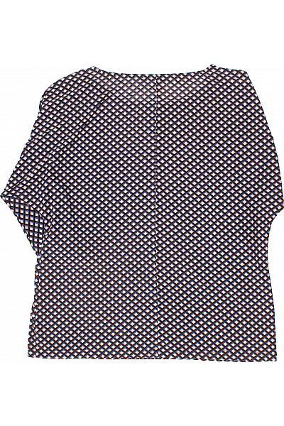 QUIOSQE Dámské tričko s lodičkovým výstřihem a tříčtvrtečním rukávem geometrický vzor Vel. 40 | QUIOSQE | obrázek 2