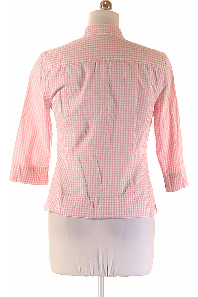 PART TWO Dámská růžová kostkovaná košile vypasovaná ležérní s knoflíčky Vel. 38 | PART TWO | obrázek 3