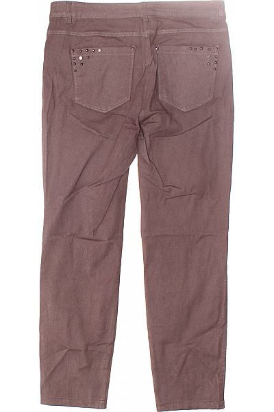 Dámské Kalhoty Rovné Fialové Biba