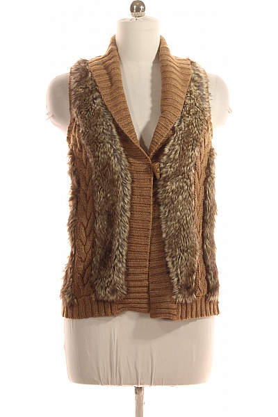 S.OLIVER Kratká Dámská Vesta Hnědá Vel. 42 | s.OLIVER | obrázek 2