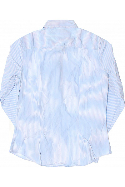 TOMMY HILFIGER Dámská modrá pruhovaná košile s dlouhým rukávem elegantní Velikost 10 | TOMMY HILFIGER | obrázek 2