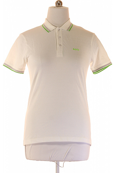 Pánské Tričko Bílé Hugo Boss Outlet Vel. M