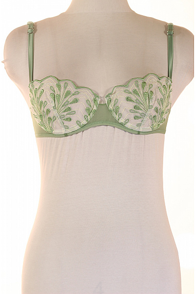 Dámská Podprsenka Zelená Krajková Vel. 2