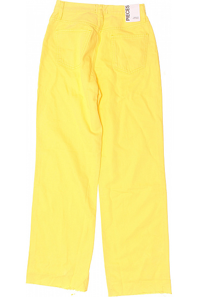 Bootcut Dámské Džíny Žluté PIECES Vel. M | PIECES | obrázek 2