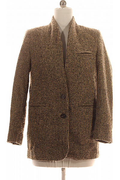 MANGO Krátký Dámský Kabát Hnědý Vel. 38 | MANGO | obrázek 2