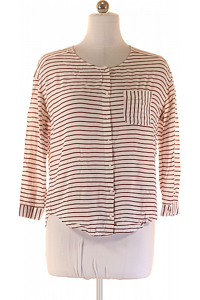 MANGO Dámská pruhovaná košile s dlouhým rukávem ležérní volná Vel. m | MANGO | obrázek 2