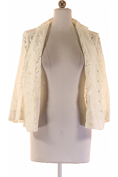 BANANA REPUBLIC Letní Dámské Sako Bílé Second hand | BANANA REPUBLIC | obrázek 3