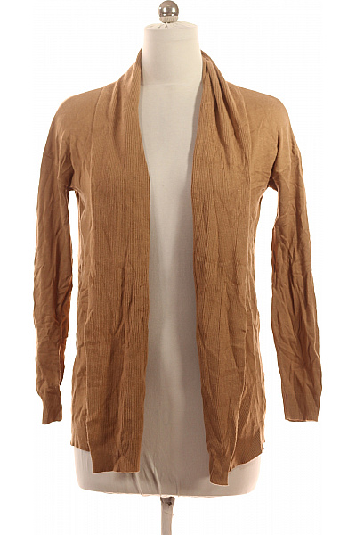 Orsay Dámský hnědý žebrovaný lehký kardigan bez zapínání Vel. L | Orsay | obrázek 2