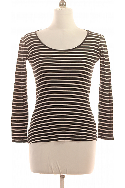 CLOCKHOUSE Dámské tričko pruhované černobílé s dlouhým rukávem basic Velikost L | CLOCKHOUSE | obrázek 2