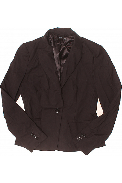 MANGO Dámské bavlněné černé vypasované sako elegantní jednořadé s jedním knoflíkem Velikost 38 | MANGO | obrázek 2