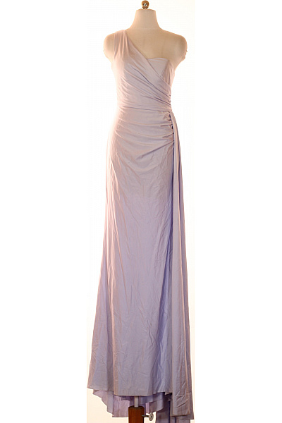 Dámské šaty Dlouhé Pastelové Asymetrické Společenské Nylonové Vel. 6