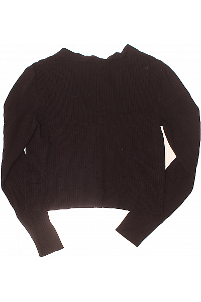 Dámský černý žebrovaný crop kardigan s knoflíky Velikost M | Unimoda | obrázek 3