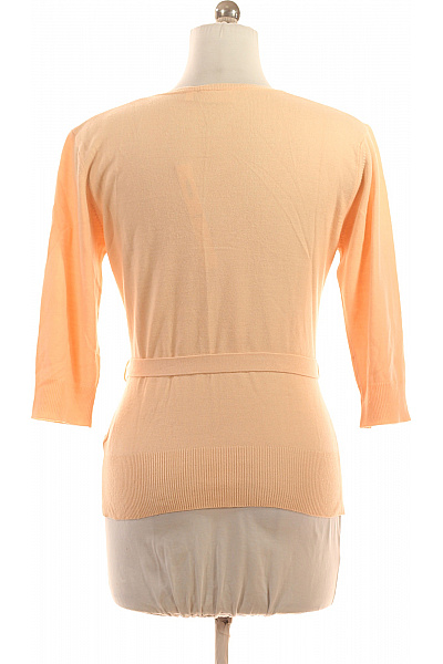 Canda Dámský akrylový pulovr s výstřihem do V a páskem jarní lehký Vel. m | Canda | obrázek 3