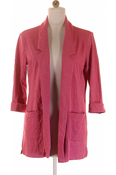 Up FASHION Polyesterový Růžový Ležérní Blejzr Prodloužené S 3/4 Rukávem Na Běžné Nošení Velikost M | Up FASHION | obrázek 2