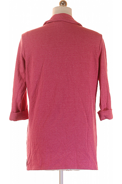 Up FASHION Polyesterový Růžový Ležérní Blejzr Prodloužené S 3/4 Rukávem Na Běžné Nošení Velikost M | Up FASHION | obrázek 3