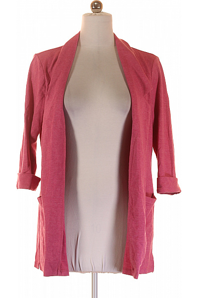 Up FASHION Polyesterový Růžový Ležérní Blejzr Prodloužené S 3/4 Rukávem Na Běžné Nošení Velikost M | Up FASHION | obrázek 4