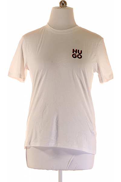 Hugo Boss Pánské Tričko Bílé Second Hand Vel. M