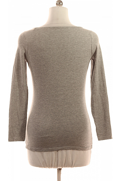 Esmara Dámské bavlněné tričko šedé basic dlouhý rukáv lodičkový výstřih Vel. 40/42 | Esmara | obrázek 3