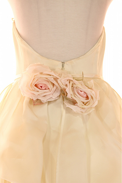 Šaty Hedvábné Béžové Vel. 40 | Unimoda | obrázek 4