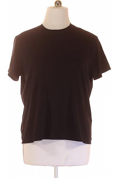 ARMANI Jednoduché Pánské Tričko Černé Vel. XXL