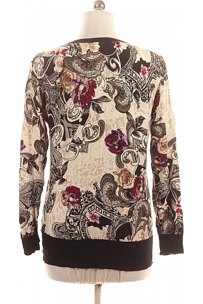 Paola Dámský viskózový kardigan vzorovaný květinový elegantní propínací jarní podzimní Vel. 40 | Paola | obrázek 3