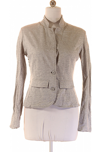 Terranova Šedé dámské vypasované sako ležérní na běžné nošení bez klop Vel. L | Terranova | obrázek 2