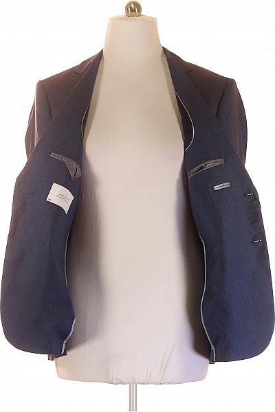 HACKETT Společenské Pánské Sako Vlněné Modré | HACKETT | obrázek 4