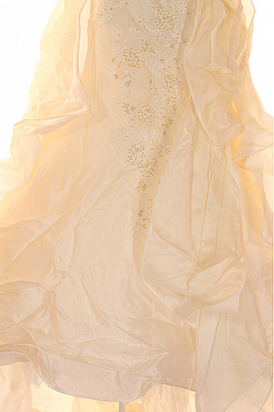 Šaty Hedvábné Béžové Vel. 40 | Unimoda | obrázek 7