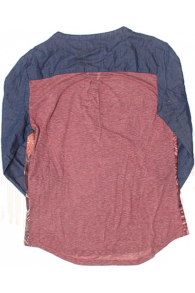 smash! Dámská tuniková halenka modrá s potiskem květinová boho volná prodloužená Velikost L | smash! | obrázek 3