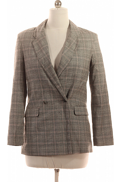 Miss Selfrdige Dámský dvouřadý polyesterový kostkovaný sako elegantní moderní Velikost 38 | Miss Selfrdige | obrázek 2