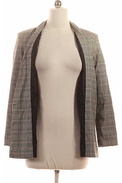 Miss Selfrdige Dámský dvouřadý polyesterový kostkovaný sako elegantní moderní Velikost 38 | Miss Selfrdige | obrázek 4