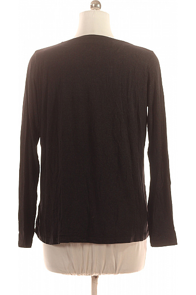 Esmara Dámské viskózové tričko černé dlouhý rukáv V-výstřih basic Vel. 40/42 | Esmara | obrázek 3