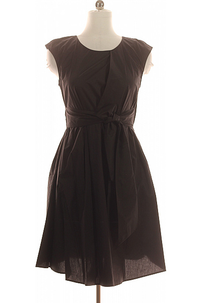 Woolrich Páskové Šaty Bez Rukávů Bavlněné Černé