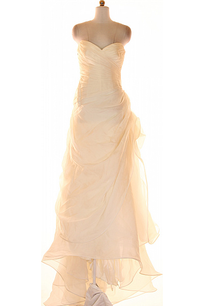 Svatební šaty  Šaty Hedvábné Bílé Vel. 44