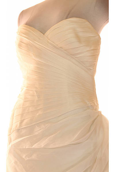 Svatební šaty  Šaty Hedvábné Bílé Vel. 44 | Unimoda | obrázek 4