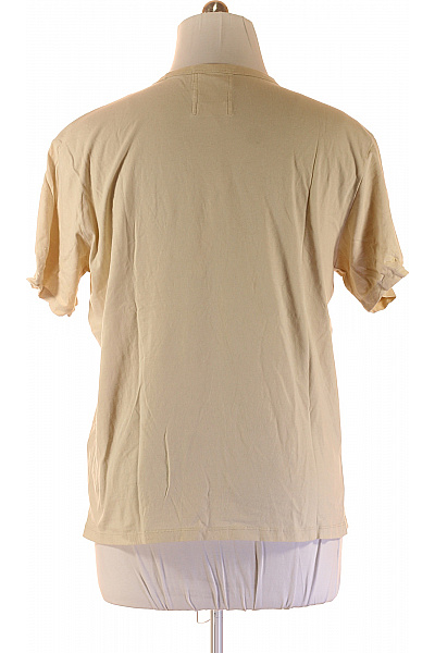 NOWADAYS Jednoduché Pánské Tričko Béžové Vel. XXL | NOWADAYS | obrázek 2