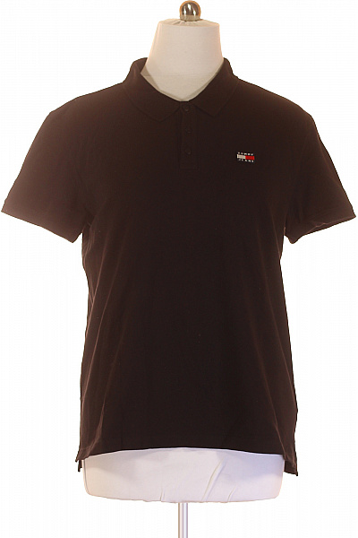 Pánské Tričko s Límečkem Černé TOMMY HILFIGER Vel. XXL | TOMMY HILFIGER | obrázek 2