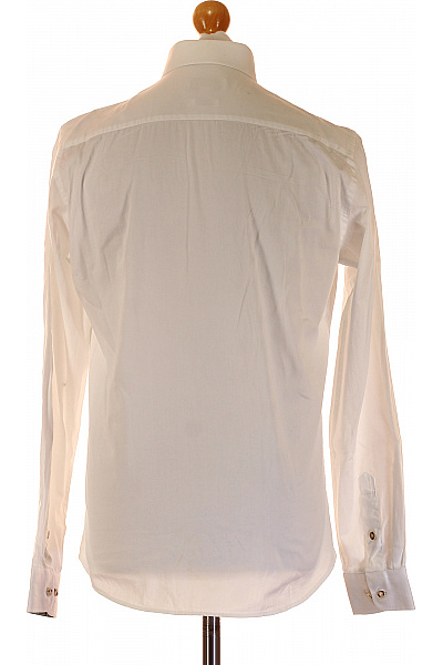 Almsach Pánská bavlněná košile bílá elegantní s dlouhým rukávem Vel. m | Almsach | obrázek 2