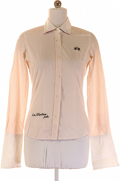 La Martina Vzorovaná Dámská Košile Růžová Vel. M