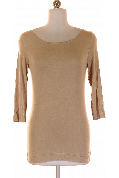 Jednoduché Dámské Tričko Béžové | Unimoda | obrázek 2
