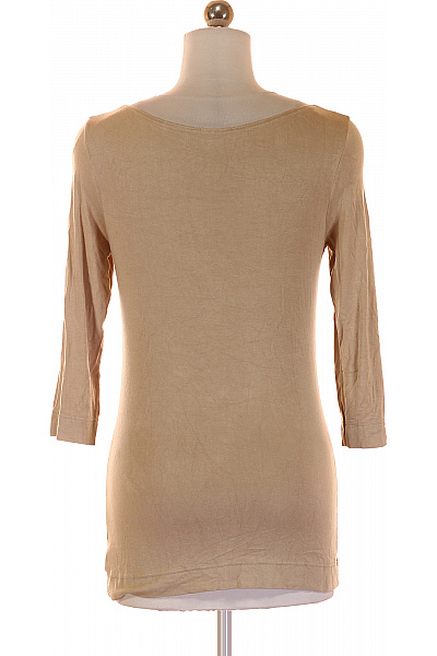 Jednoduché Dámské Tričko Béžové | Unimoda | obrázek 3