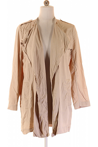 HM  Dámské lyocellové sako prodloužené béžové ležérní jarní podzimní Velikost 44 | HM  | obrázek 2