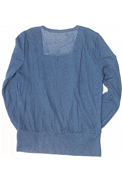 shein Dámská modrá pletená halenka zavinovací s dlouhým rukávem Vel. 38 | shein | obrázek 3