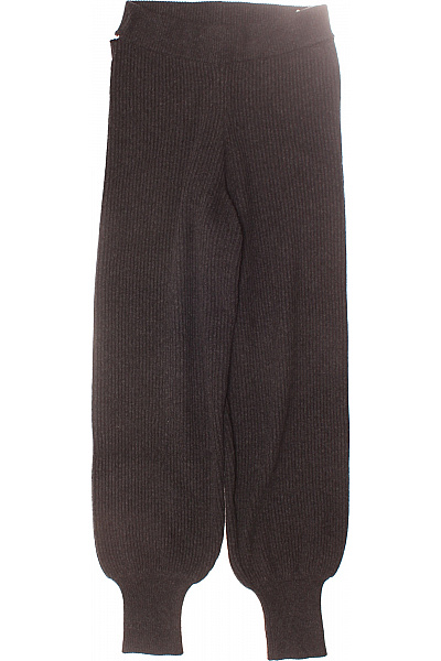 Dámské Teplé Kalhoty Vlněné Šedé Vel. S