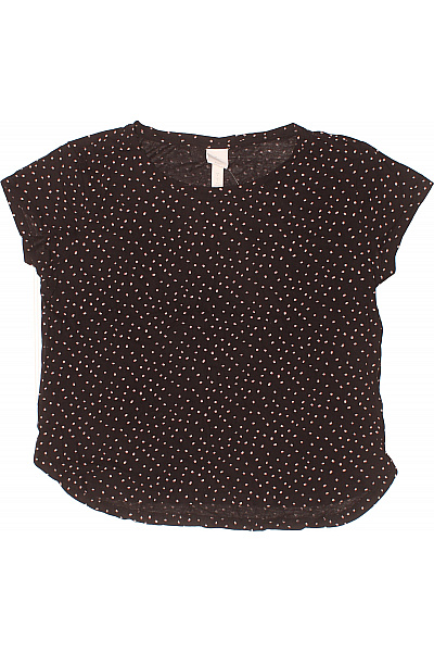 Dámské Tričko s Potiskem Černé Second hand Vel. S | HM  | obrázek 2