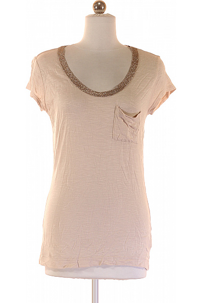 Jednoduché Dámské Tričko Béžové Calvin Klein Vel. S | Calvin Klein | obrázek 2