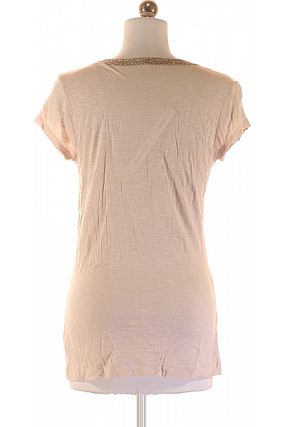 Jednoduché Dámské Tričko Béžové Calvin Klein Vel. S | Calvin Klein | obrázek 3