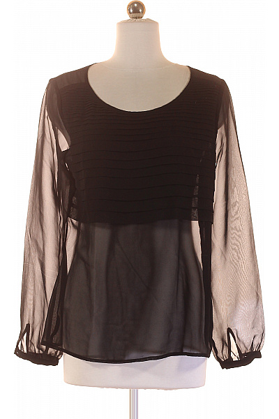 TOM TAILOR  Halenka Jednobarevná Černá Vel. S